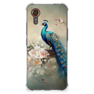 Case Anti-shock voor Samsung Galaxy Xcover 7 Vintage Pauwen