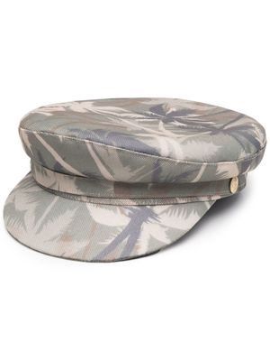 Manokhi casquette à imprimé palmier - Vert