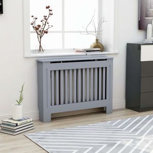 VidaXL Radiatorombouw 112x19x81,5 cm mdf antraciet