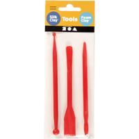 Creativ Company Boetseergereedschap rood, 3st.
