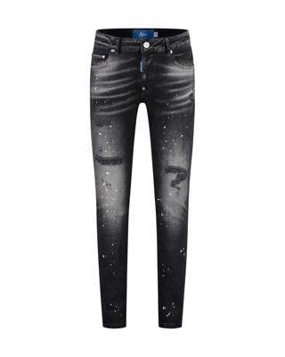 Malelions Slim Fit Destroyed Denim Broek Heren Zwart - Maat 28 - Kleur: Zwart | Soccerfanshop