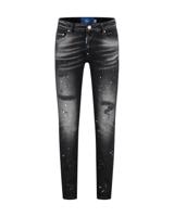 Malelions Slim Fit Destroyed Denim Broek Heren Zwart - Maat 29 - Kleur: Zwart | Soccerfanshop