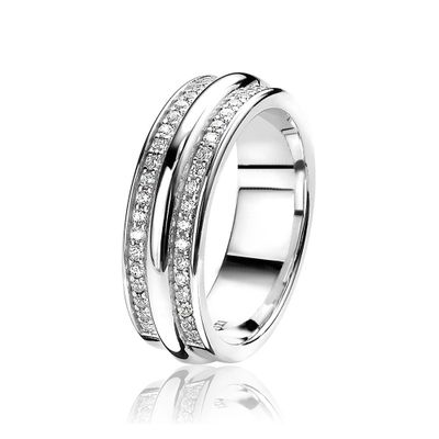Zinzi ZIR1266 zilveren ring Maat 50 is 16mm