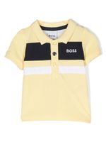 BOSS Kidswear polo à logo imprimé - Jaune - thumbnail