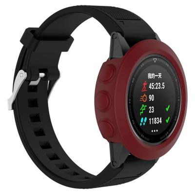 Smart Watch silicone beschermhoes host niet meegeleverd voor Garmin fenix 5 (donkerrood)