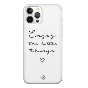 iPhone 12 Pro Max siliconen hoesje - Enjoy life