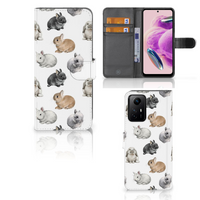 Telefoonhoesje met Pasjes voor Xiaomi Redmi Note 12S Konijntjes - thumbnail