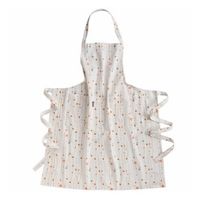 Schort met Decoratieve Print Ecru