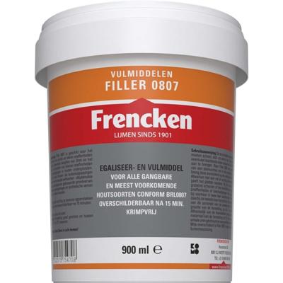 Frencken houtvulmiddel - filler - krimpvrij - 900 ml