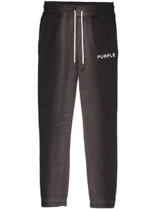 Purple Brand pantalon de jogging à logo imprimé - Noir