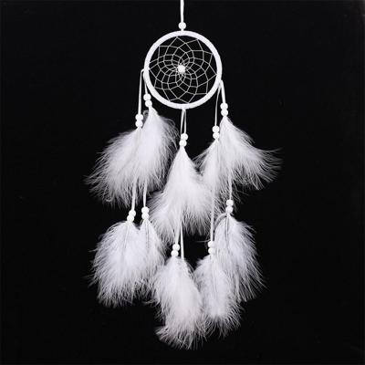 Eenvoudige creatieve huis decoratie ornamenten Dream Catcher auto hanger (wit)