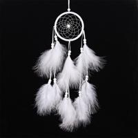 Eenvoudige creatieve huis decoratie ornamenten Dream Catcher auto hanger (wit)