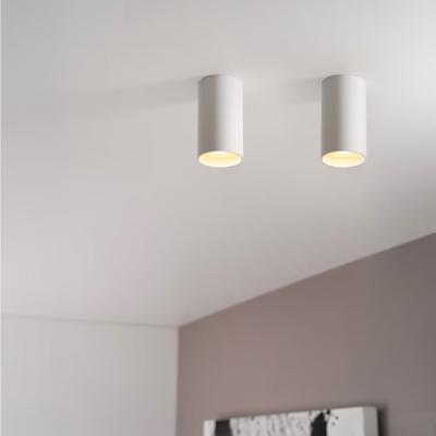 2x Canopus bianco s by LUSENZ - Cilindervormige opbouwspot in met mat witte coating