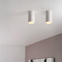 2x Canopus bianco s by LUSENZ - Cilindervormige opbouwspot in met mat witte coating