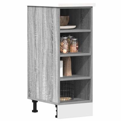 Onderkast 30x44,5x81,5cm bewerkt hout grijs sonoma eikenkleurig