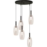 Masterlight 5L vide hanglampLido Olive met Ø 11,5cm helder glas - 2862-05-00-50-5-4