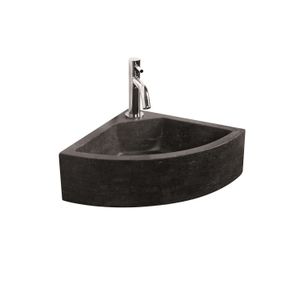 Hoek Fonteinset Natuursteen Taro 30x30x11 cm (kraangat midden)