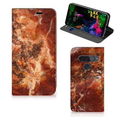 LG G8s Thinq | Standcase | Marmer Bruin