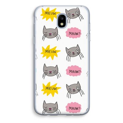 Meow: Samsung Galaxy J5 (2017) Transparant Hoesje