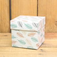 Bonbon doosjes - Chocolade doosje - Veertjes metallic - 24 stuks