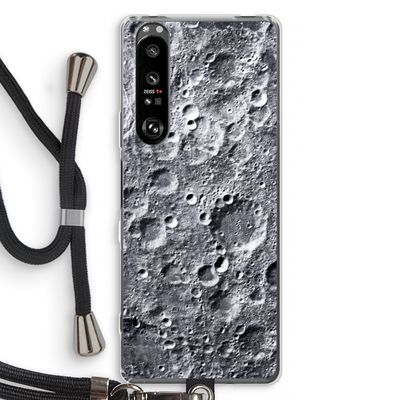 Maanlandschap: Sony Xperia 1 III Transparant Hoesje met koord