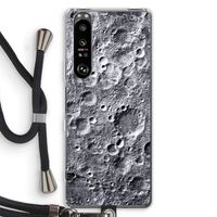 Maanlandschap: Sony Xperia 1 III Transparant Hoesje met koord