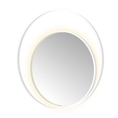 Hotbath &MORE Spiegel Round2 direct en indirect LED spiegelverwarming dimbaar met afstandsbediening Mat wit R2X100WH