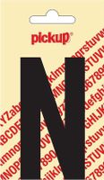 Plakletter Nobel Sticker zwarte letter N - Pickup