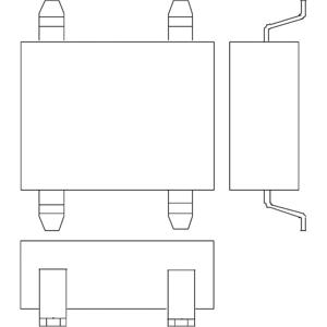 Infineon Technologies DF02S Bruggelijkrichter EDIP-4 200 V 1 A Eenfasig