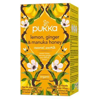 Pukka Lemon ginger manuka honey bio Pukka Lemon ginger manuka honey bio