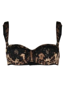 Dolce & Gabbana soutien-gorge à imprimé léopard - Noir