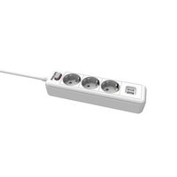 Philips 3-voudige Stekkerdoos - SPN3032WA/10 - 230V - Wit - met USB poorten - thumbnail