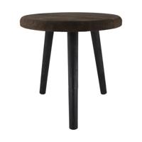 Bijzettafel paulowniahout Ø38xh38cm