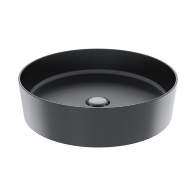 Waskom BWS Loop Opbouw Wastafel Rond 45 cm Mat Antraciet