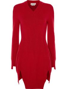 Alexander McQueen tunique en maille - Rouge