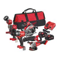 Milwaukee M18 FPP6F3-502B FUEL POWER PACK | 6 machines | 2x 5.0 Ah accu + lader | in gereedschapstas 4933480875