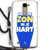 Laat de zon in je hart: LG K10 (2016) Transparant Hoesje met koord