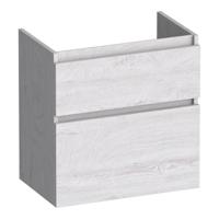 Brauer Delight - Onderkast Ondiep - 60 cm - met 2 Softclose Lades Greeploos en 1 Sifon Uitsparing - Forest Seashell