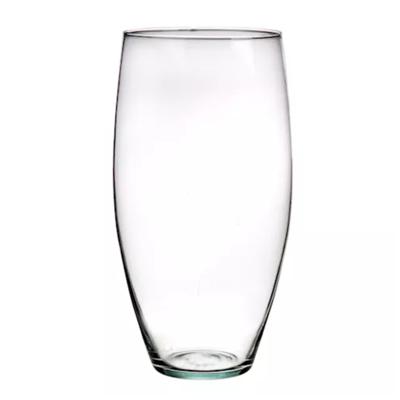 Bloemenvaas Raine - helder transparant glas - D13 x H25 cm - decoratieve vaas - bloemen/takken Bloemenvaas Raine - helder transparant glas - D13 x H25 cm - decoratieve vaas - bloemen/takken