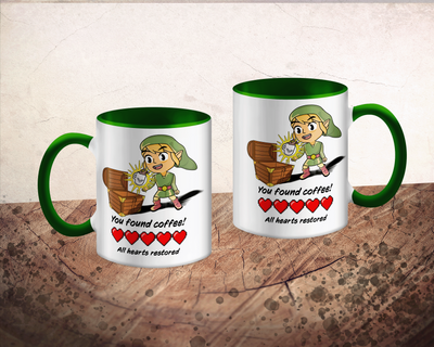 Beker - Zelda fan - You found coffee - Groen Beker - Zelda fan - You found coffee - Groen