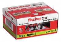 Fischer DUOPOWER 6 x 30 2-componenten plug 30 mm 6 mm 555006 100 stuk(s) - thumbnail