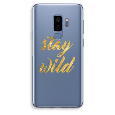 Stay wild: Samsung Galaxy S9 Plus Transparant Hoesje