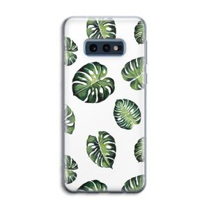 Tropische bladeren: Samsung Galaxy S10e Transparant Hoesje