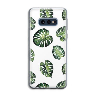 Tropische bladeren: Samsung Galaxy S10e Transparant Hoesje