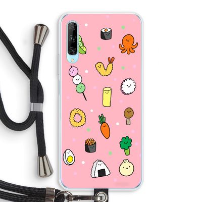 Happy bento friends: Huawei P Smart Pro Transparant Hoesje met koord