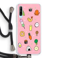 Happy bento friends: Huawei P Smart Pro Transparant Hoesje met koord