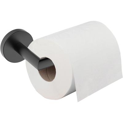 Wiesbaden Alonzo Toiletrolhouder met Vaste Arm - Mat Zwart