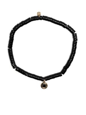 Sydney Evan bracelet en or 14ct à perles - Noir