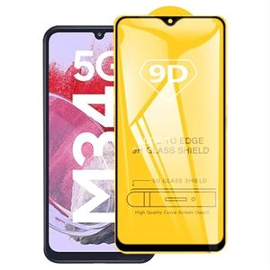 Samsung Galaxy M34 5G 9D Full Cover Glazen Screenprotector - Zwarte Rand