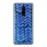 Blauwe pijlen: OnePlus 7 Pro Transparant Hoesje